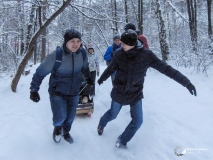 "Зарница" и гонки на самодельных санях
