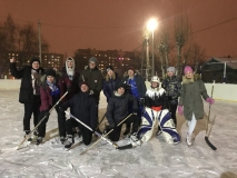 Тренировка по хоккею